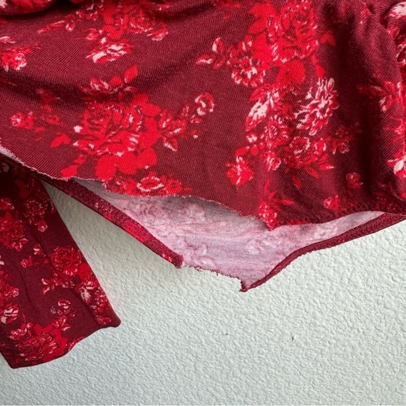 Intimately Free People printed turnt floral long sleeve shirt size medium - Picture 4 of 6